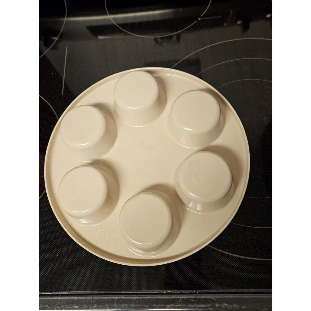 Vintage Anchor Hocking MicroWare PM447-TI Microwave Cupcake Pan Muffin Pan